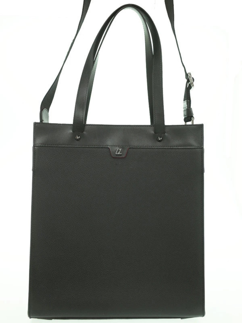 Christian Louboutin Ruistote Convertible 2way Tote black calfskin Leather